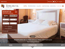 Tablet Screenshot of hoteldelval.es